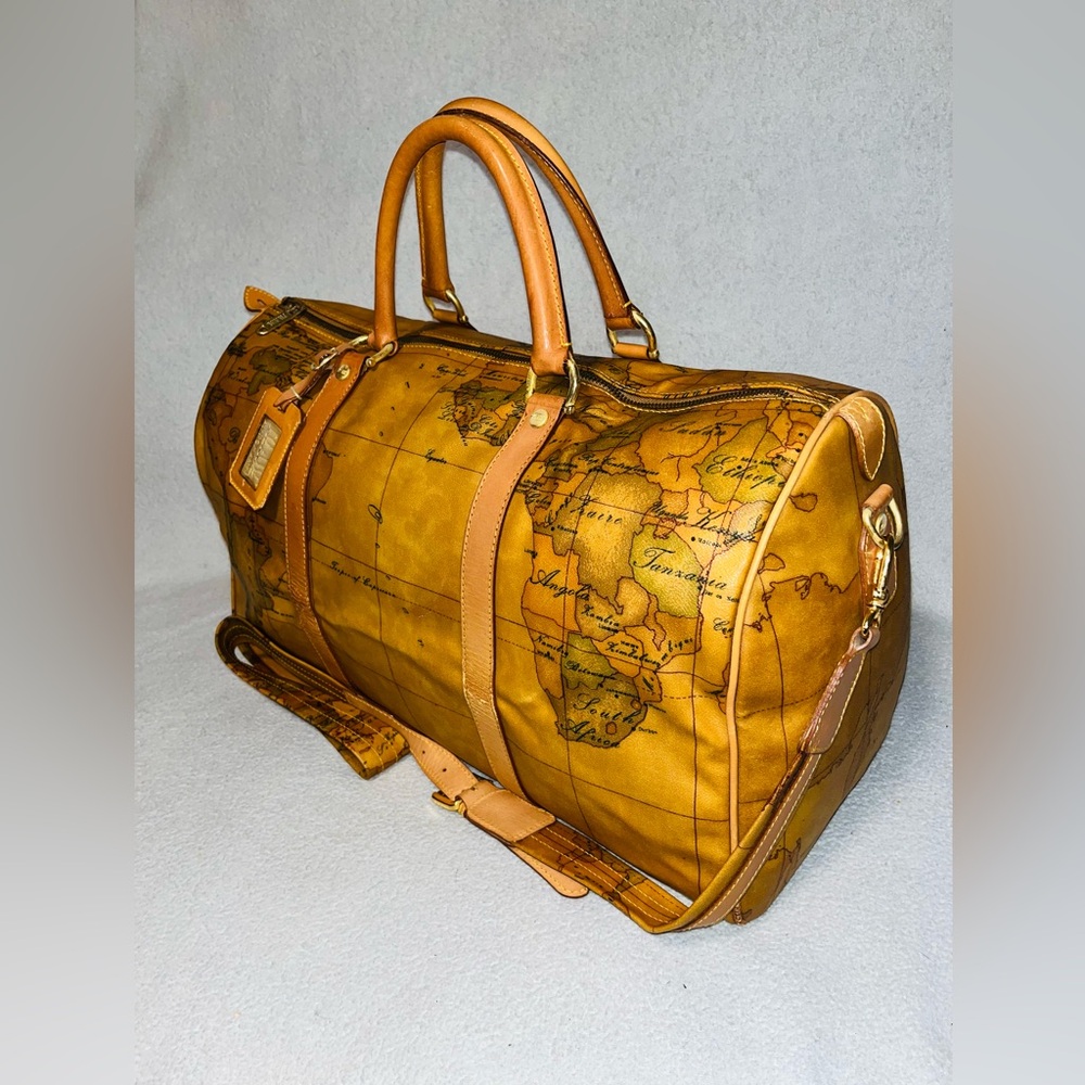 ALVIERO Martini World Map Boston Bag - Picture 12 of 13